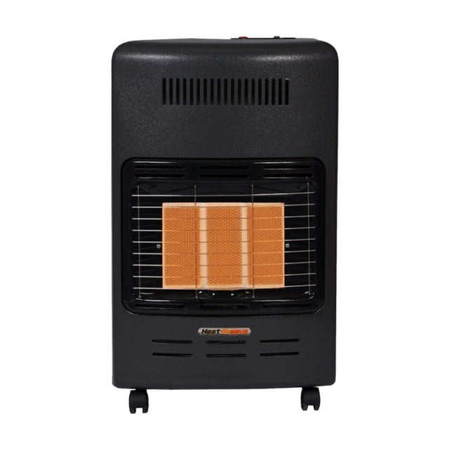 Calentador Calefactor Portatil de Gas LP 3 Radiantes Gris Obscuro Heat Wave HG3M