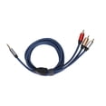 thumbnail image 3 of Cable de audio, macho de 3,5 mm a 3 maleto RCA macho Cable de audio Cable de video para cámara RCAAV Artesanía superior, 3 of 8