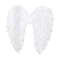 thumbnail image 4 of Alas de ángel Alas de hada de ángel Alas de plumas lindas para vestir con correas elásticas Niños, 4 of 7