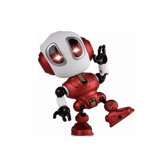 Juguete De Robot Parlante Recargable De Metal Para Niños Rojo