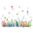 thumbnail image 2 of Pegatinas de pared de medusas y algas marinas para habitación infantil, decoración de pared, autoadhesivas, 2 of 7