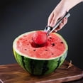 thumbnail image 4 of Cuchara de helado de acero inoxidable - Herramienta de cocina resistente para masa, sorbete, melones y helado duro - Cuchara de 7,55 pulgadas con mango ergonómico, 4 of 8