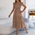 thumbnail image 2 of TaTaai Women‘s Sleeveless Shift Dress, Tank Top Style Round Neck Midi, Solid Color Casual Summer Dress, Loose Fit Day to Day Dress Gift, 2 of 9
