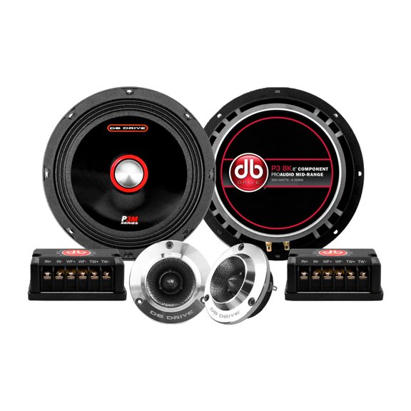 Set de Medios Rangos DB Drive P3 8K 300 Watts 8 Pulgadas 8 Ohms