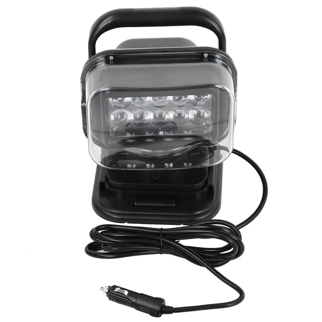 Luz de búsqueda LED de 50W con base remota y magnética Lámpara de punto de 360 grados para automóviles universal