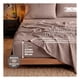 thumbnail image 3 of Set Edredón King Size + Funda De Almohada + Sábanas 7 Pzas Real Textil Gris - Tabaco, 3 of 8