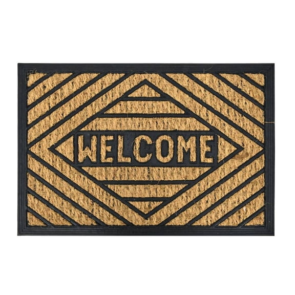 Tapete De Entrada Mainstays Coco Basico Rectangular 40 x 60 cm, Fibra Natural