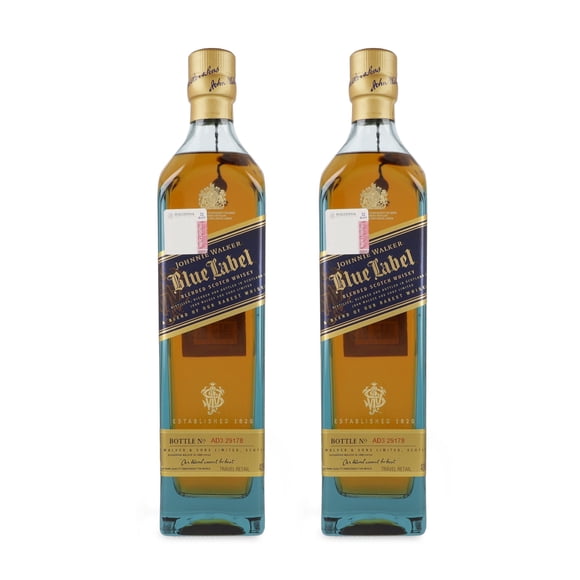 Paquete De 2 Whisky Johnnie Walker Blue Label Blended Scotch 750 Ml X2