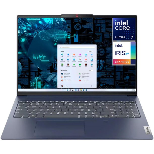Laptop LENOVO Slim 5i Intel Core Ultra 7 150U 16GB RAM 1TB SSD 16 Touch Windows 11 Home Teclado en Ingles azul