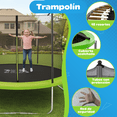 thumbnail image 2 of Trampolín Brincolín YEI Verde de 10 Pies con Red de Seguridad y Estructura de Acero 305 cm, 2 of 7