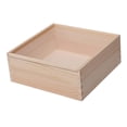thumbnail image 4 of Caja de madera organizadora de almacenamiento de joyas con tapa Caja de joyería Cajas de madera portátiles 20cmx20cmx8cm, 4 of 9