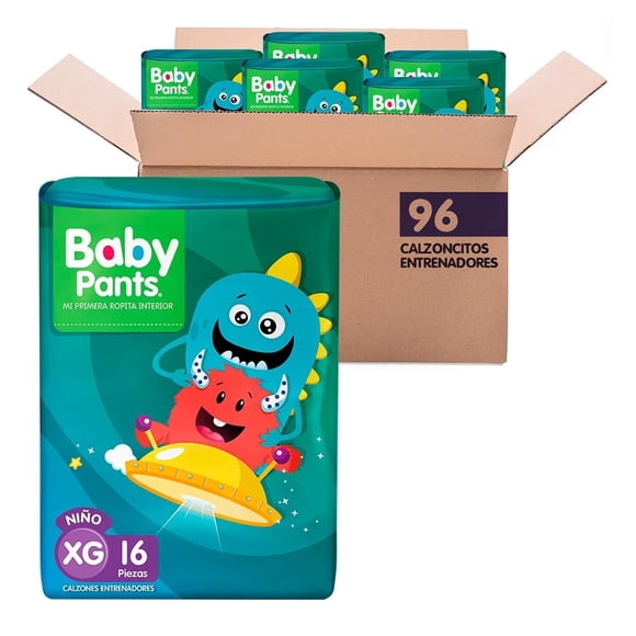 Pañal Autoajustable Baby Pants X-Grande Niño 96 piezas