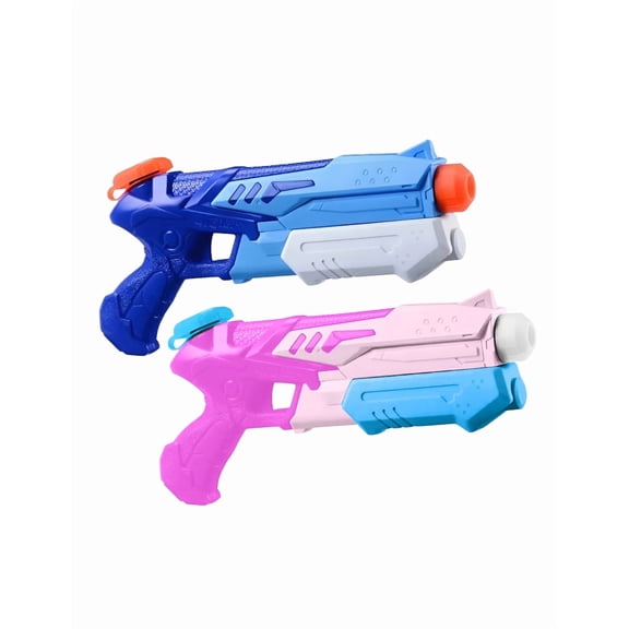 Pistola De Agua  Xtellar Juguete Playa Patio Lanzadores De Agua 2pzs Color Rosa y Azul