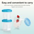 thumbnail image 3 of Contenedor de Leche Materna, Tazas de Almacenamiento de Leche Materna 4 piezas de piezas hygienic 180 ml con tapa para viajar, 3 of 7