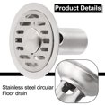 thumbnail image 4 of Floor Drain Stainless Steel Deant Floor Drain Shower Water Filter Cover Bathroom Fixture Accessory And Part Replacement, 4 of 10
