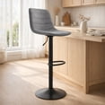 thumbnail image 1 of Silla Alta para Barra de Cocina con Altura Ajustable Banco Desayunador Elegante para Decoración del Hogar Fabricado 100% Poliéster y Tejido Transpirable, 1 of 6