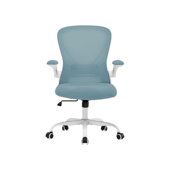 Silla de Oficina Bluelander, Silla Ergonómica, Altura Ajustable Reclinable 90°, Soporte Lumbar, Descansabrazos, Azul