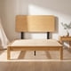 thumbnail image 1 of Luuna - Cabecera Cama Individual, Cabecera de Cama de Madera de Bambú, Respaldo para Cama Resistente, Color Natural, 1 of 7