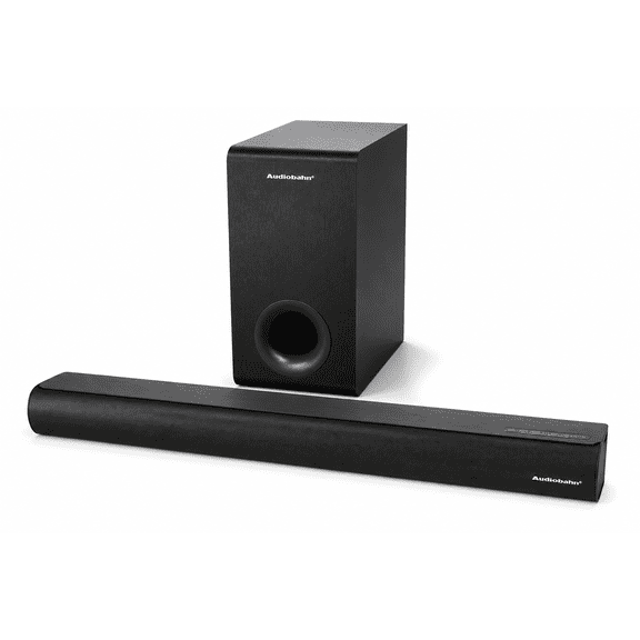 Barra de Sonido Audiobahn 2.1 ASBAR1000PACK con Subwoofer Inalámbrico