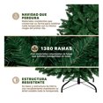 thumbnail image 3 of Árbol de Navidad Plegable Pino Navideño Frondoso, Cedro del Himalaya Esquimal (Verde, 2.20 m), 3 of 6