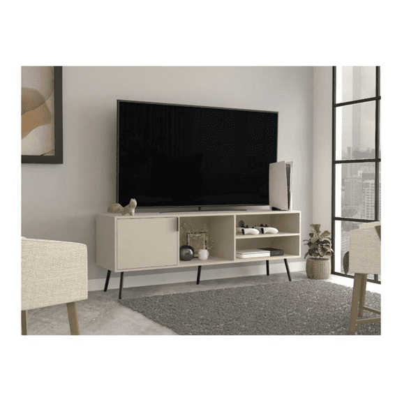Mueble para TV Excelsior Capri 70 Pulgadas Centro de Entretenimiento con Almacenamiento y Puerta