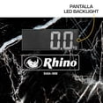 thumbnail image 2 of Báscula de Pesaje Corporal 180 kg Rhino BABA-180M Cristal Templado Pantalla Led Backlight, 2 of 6