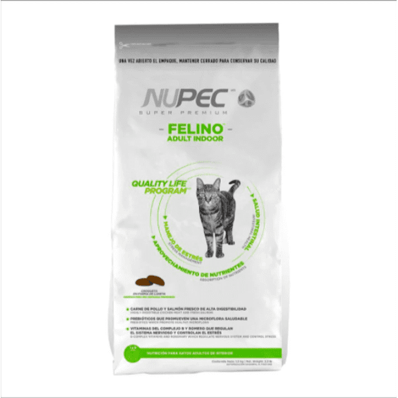 Alimento Seco para Gato NUPEC Felino Indoor 5 Kg