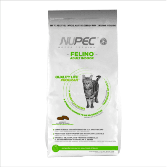 Alimento Seco para Gato NUPEC Felino Indoor 5 Kg