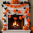 thumbnail image 1 of Decoraciones de Halloween, adornos de Halloween, regalos de Halloween, decoración del Día de Muertos, bola de simulación, crisantemo, flor falsa, palitos de ratán, ratán de plástico., 1 of 8