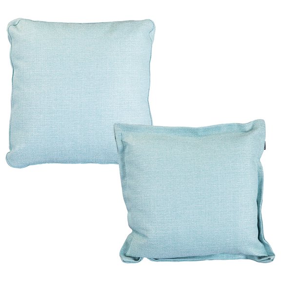 Set de 2 Cojines (1 Cuadrado + 1 Cuadrado Grande) Tred Turquesa