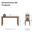 thumbnail image 3 of Juego de Comedor Madesa Jaíne Mesa Tablero de Madera con 6 Sillas Marrón/Crema Madesa con 6 Sillas, 3 of 9