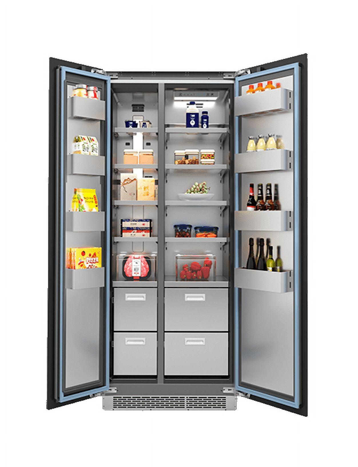 Refrigerador panelable Tecnolam tss906p 91cm Acero inox