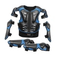 thumbnail image 1 of Traje de protección para motocicleta para niños, equipo de motocross, protector completo para niños con codos Azul, 1 of 9