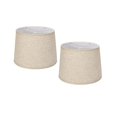 thumbnail image 2 of 2 piezas de pantalla de lámpara de mesa, lámpara de pared sencilla, pantalla de lámpara, lámpara de escritorio, pantalla de lámpara Beige, 2 of 9