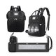 thumbnail image 1 of Pañalera Mochila Multifuncional Para Bebe Con Cama Plegable Negro, 1 of 4