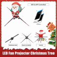 thumbnail image 2 of Proyector de Ventilador Holográfico 3D de 16.5", Pantalla de Video Holográfico LED WiFi con Control por App, Letrero Publicitario Flotante HD para Negocios y Días Festivos, 2 of 6
