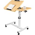 thumbnail image 1 of Mesa para Laptop Bluelander con Altura Ajustable y Ruedas con Bloqueo, Café, 1 of 5