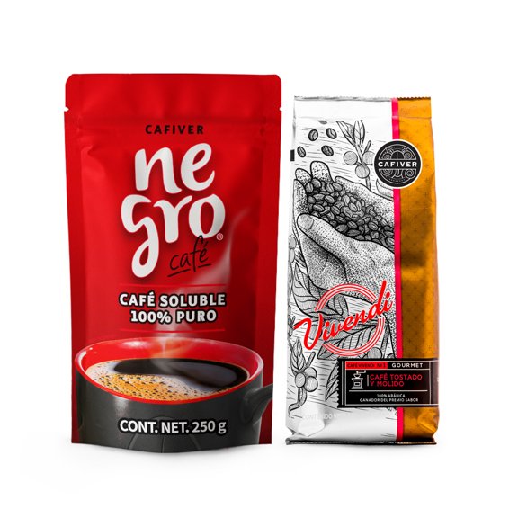 Pack Café Negro Café 250g y Café Vivendi 340g