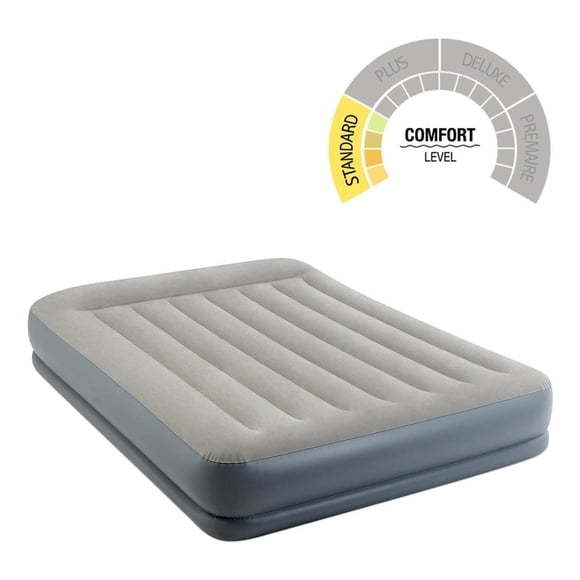 Colchon Inflable Campismo Doble Altura Bomba Integrada Intex