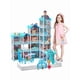 thumbnail image 1 of Xtellar Casa De Muñecas Bricolaje Castillo De Juguete Con Luces Celeste, 1 of 1
