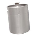 thumbnail image 4 of Mini barril de acero inoxidable, Growler portátil para cerveza artesanal, barril para mantener el barril 2L, 4 of 8