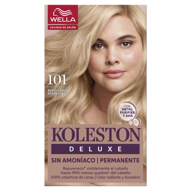 Tinte para cabello Koleston Deluxe Sin Amoníaco Rubio Cenizo Extra claro 10.1