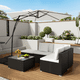 thumbnail image 2 of Sombrilla Lateral Tipo Cantilever para Jardín y Terraza | Parasol Exterior con Base Cruzada, 2 of 8