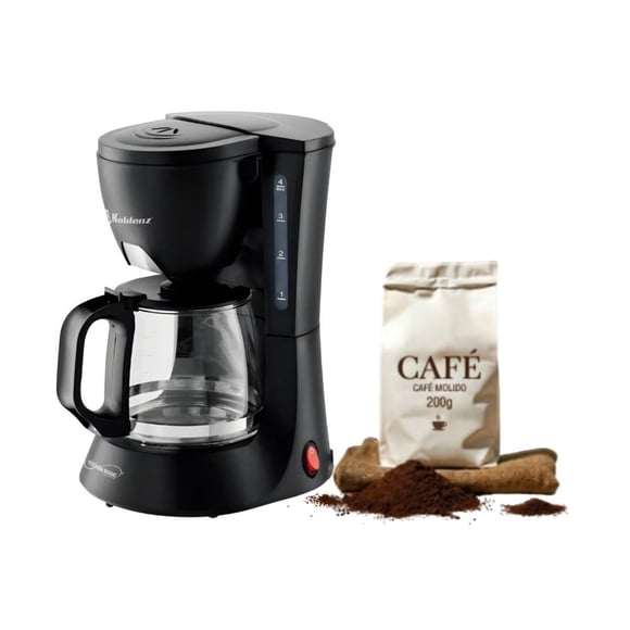 Combo Cafetera Koblenz CKM-204 4 Tazas + Café Molido 200g