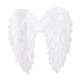 thumbnail image 3 of Alas de ángel Alas de hada de ángel Alas de plumas lindas para vestir con correas elásticas Niños, 3 of 7
