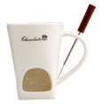 thumbnail image 3 of Taza para fondue de chocolate, taza para derretir chocolate, taza para derretir queso, cerámica práctica para Blanco, 3 of 9