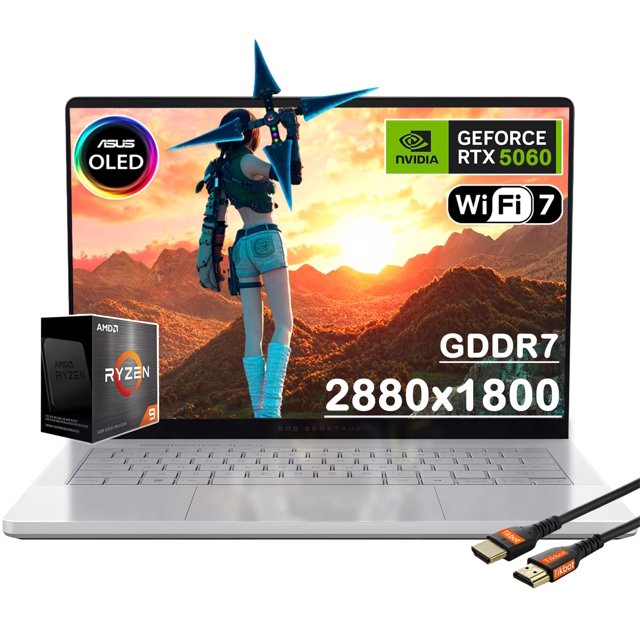 Notebook Gamer ASUS ROG Zephyrus G14 AMD Ryzen 9 16GB RAM 1TB SSD OLED 14