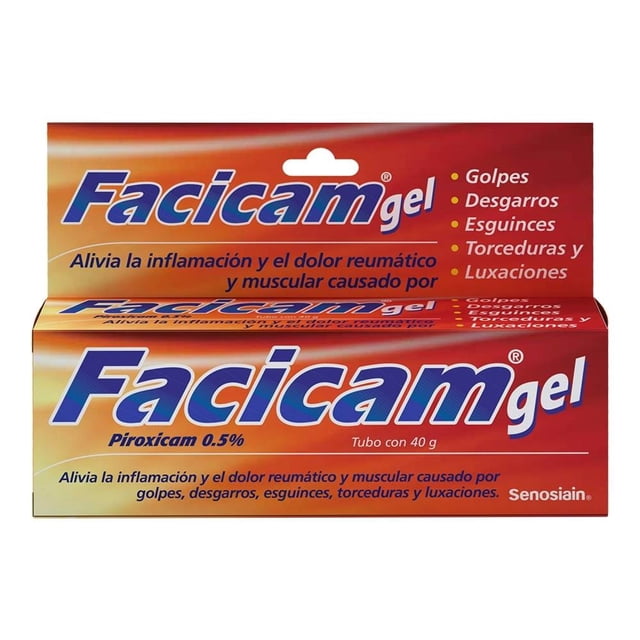 Gel Facicam Piroxicam 0.5 % tubo 40 g