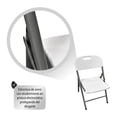 thumbnail image 4 of SET DE 4 SILLAS PLEGABLES DE PLASTICO COLOR BLANCO, 4 of 7