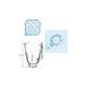 thumbnail image 2 of Vaso Vidrio Cube Con Tapa Compatible Con Oster Osterizer, 2 of 3